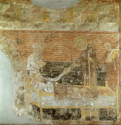 San Severino (d.507) che cura Clodoveo I (465-511) da French School